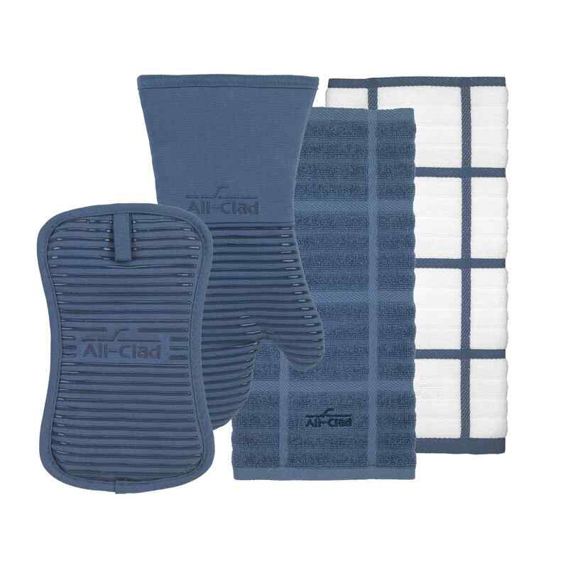 All-Clad 4-Piece Potholder and Oven Mitt Set