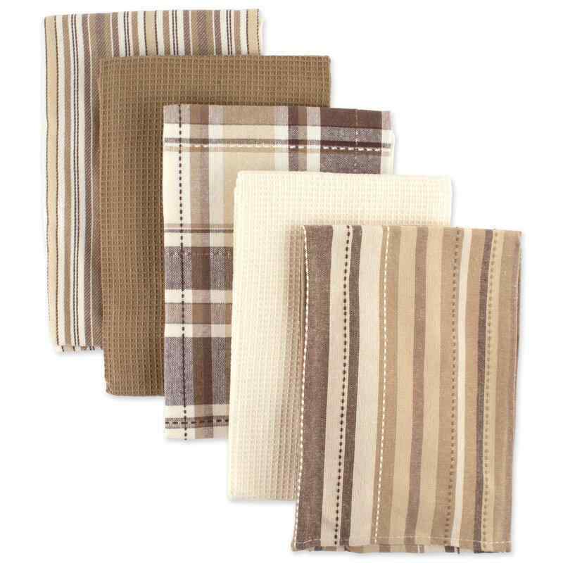 5 Piece Woven Dish Towel Set