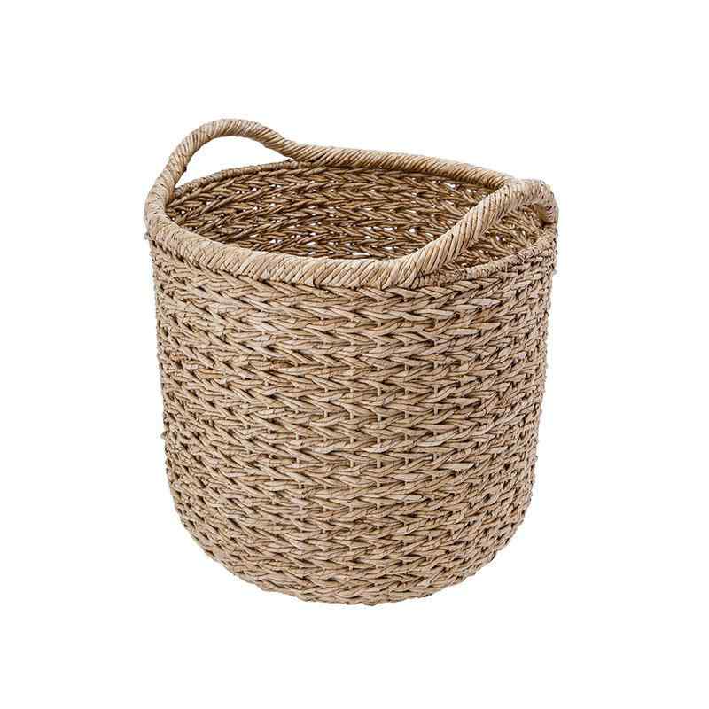 Decorative Braided Wicker Basket