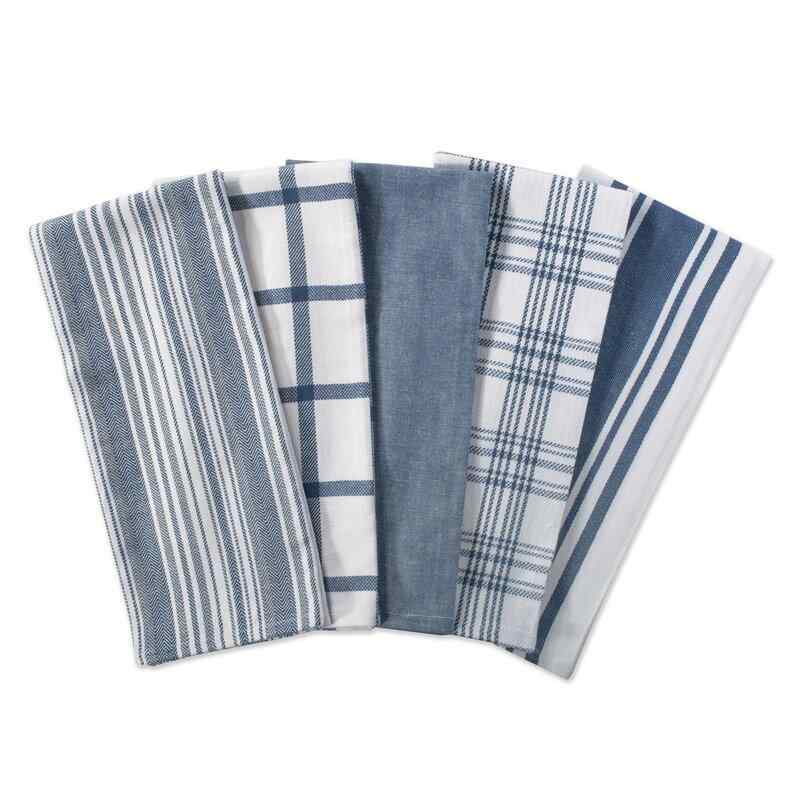 5 Piece Woven Assorted Dishcloth Set