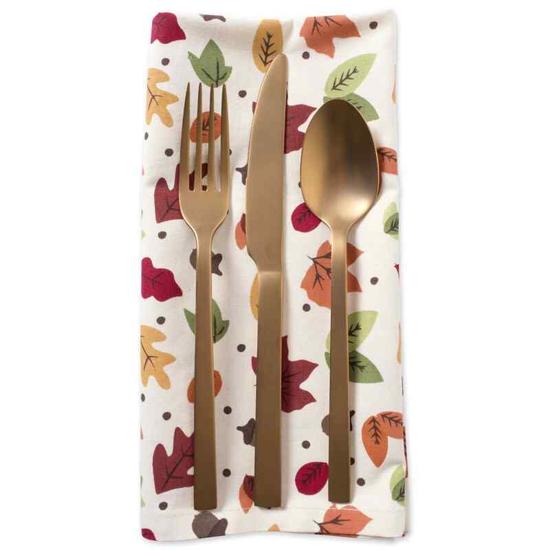 Vanover Leaves Falling Print 20" Cotton Napkin