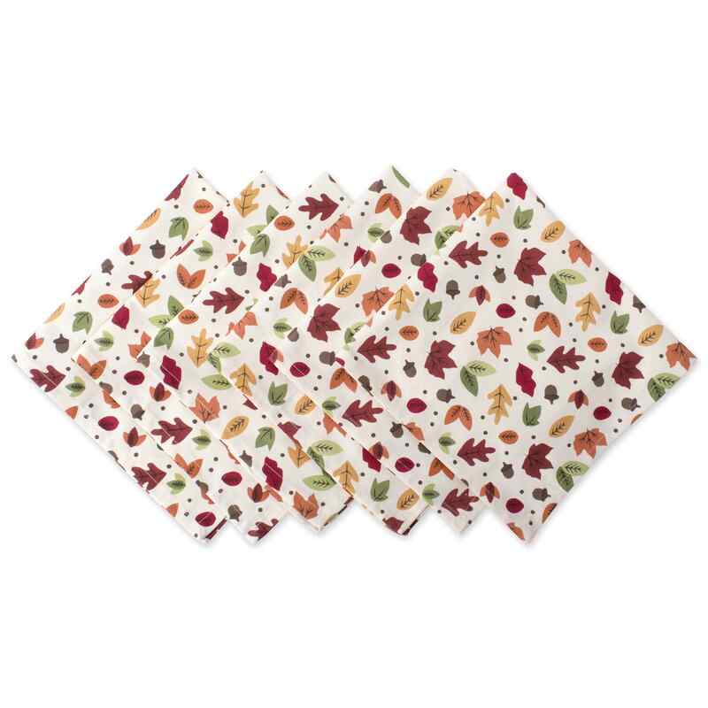 Vanover Leaves Falling Print 20" Cotton Napkin