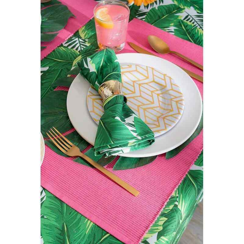 Hammer Banana Leaf Printed Outdoor 20" Napkin