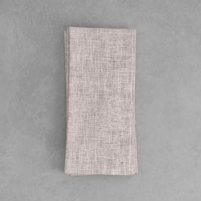 Maxwell Textured Twill Linen Dinner Napkin