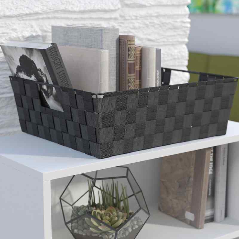 Strap Rectangle Non-Woven Fabric Basket