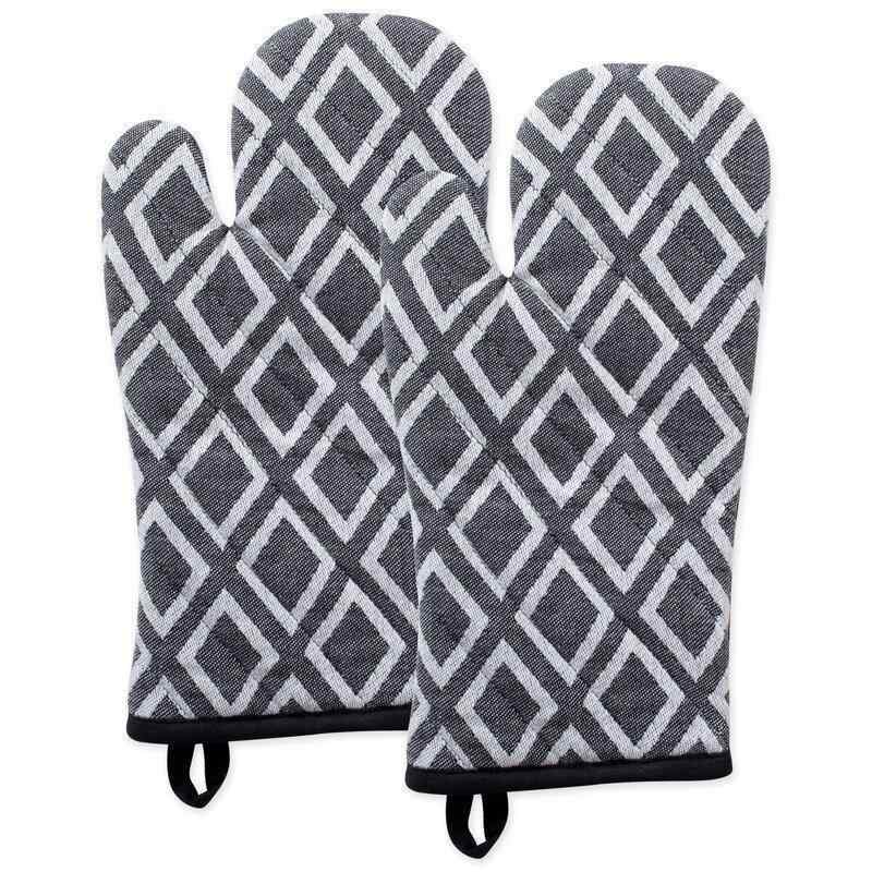 Design Imports Herringbone Oven Mitt